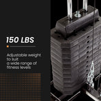 PROFLEX Multi-Station Home Gym Set with 98lbs Weight Plates- M8000