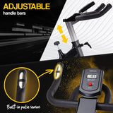 PROFLEX Commercial Spin Bike Flywheel Exercise Workout Home Gym Yellow - Top-Down View