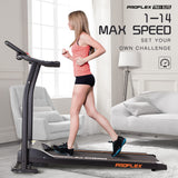 PROFLEX Electric Treadmill Exercise Fitness Equipment Home Gym Machine TRX1 - Side View
