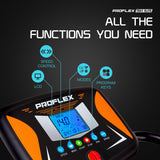 PROFLEX Electric Treadmill Exercise Fitness Equipment Home Gym Machine TRX1 - 45-Degree Angle