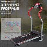 PROFLEX Electric Mini Walking Treadmill Compact Exercise Equipment Fitness Machine - 45-Degree Angle
