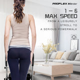 PROFLEX Mini Walking Electric Treadmill Compact Exercise Machine Fitness Equipment - Front View