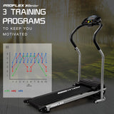 PROFLEX Mini Walking Electric Treadmill Compact Exercise Machine Fitness Equipment - 45-Degree Angle