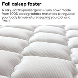 King Size DreamFoam Pocket Spring Mattress - Rear View
