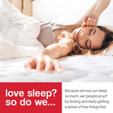 Kingston Slumber Mattress DOUBLE Size Bed Euro Top Pocket Spring Firm Bedding Foam 34CM - Front View