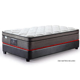 Giselle Bedding Foldable Mattress Folding Foam Single Blue - Front View