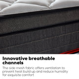 King Size 30cm Tencel Latex Soft Pocket Spring Mattress - 45-Degree Angle