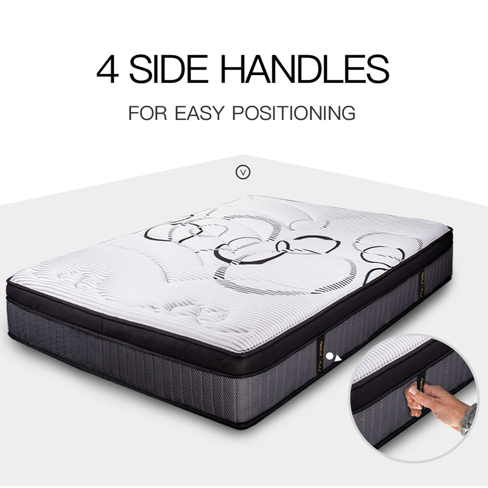 KINGSTON SLUMBER 31cm King Single Mattress Medium Firm Euro Top