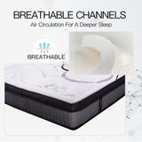 KINGSTON SLUMBER 31cm King Single Mattress Medium Firm Euro Top - Close-Up Angle