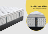 Kingston Slumber Mattress KING SINGLE Size Bed Euro Top Pocket Spring Bedding Foam 34CM - 45-Degree Angle