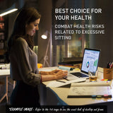 Fortia Sit To Stand Up Standing Desk 160x75cm 62-128cm Electric Height Adjustable Dual Motor 120kg Load Arched Walnut Style/Silver Frame - Top-Down View