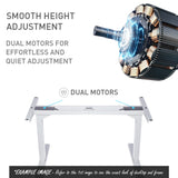 Fortia Sit To Stand Up Standing Desk 160x75cm 62-128cm Electric Height Adjustable Dual Motor 120kg Load Arched Walnut Style/Silver Frame - 45-Degree Angle