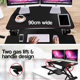 FORTIA Height Adjustable Standing Desk Riser Sit/Stand Computer Desktop Office - 45-Degree Angle