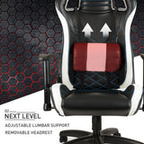 Overdrive Gaming Chair Office Computer Racing PU Leather Executive Race Black - Top-Down View