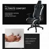 Overdrive Gaming Chair Office Computer Racing PU Leather Executive Race Black - Extra Image