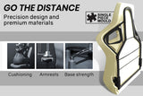 OVERDRIVE Diablo Reclining Gaming Chair Black & Blue Computer Lumbar Office Horns - Close-Up Angle