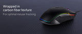 OVERDRIVE Gaming Desk 120cm PC Table Setup Computer Black Carbon Fiber Look - Low Angle