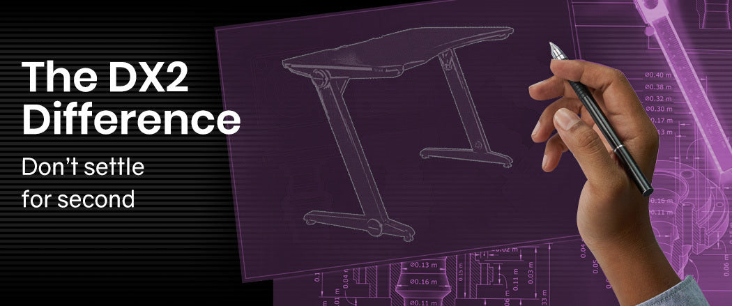OVERDRIVE Gaming Computer PC Desk Z-Style Pink and Black Cable Management