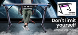 OVERDRIVE Gaming Desk 120cm Computer Black PC Blue LED Lights Carbon Fiber Look - Close-Up Angle
