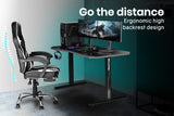 OVERDRIVE Gaming Desk 139cm PC Table Setup Computer Carbon Fiber Style Black - Extra Image