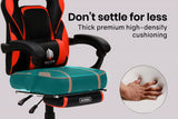 OVERDRIVE Gaming Chair Desk Racing Seat Setup PC Black Office Table Foot Combo - Extra Image
