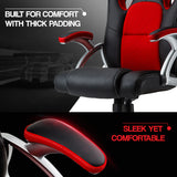 OVERDRIVE Racing Office Chair Seat Executive Computer Gaming PU Leather Deluxe - 45-Degree Angle