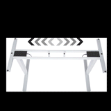 FORTIA Height Adjustable Standing Desk Frame Only Sit Stand Electric Office SLV - Top-Down View