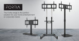FORTIA TV Stand Mount 37-55 Inch Television Small Modern Universal Up to 55