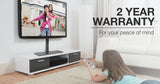 FORTIA TV Stand Mount 37-55 Inch Television Small Modern Universal Up to 55