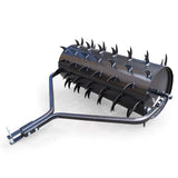 PLANTCRAFT Tow Behind Lawn Roller Spike Aerator 36' Wide, Universal Hitch for Ride on Mower, Garden