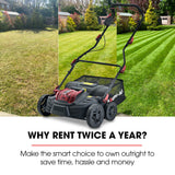 BAUMR-AG 370SX 40V SYNC Cordless Lawn Aerator & Scarifier, Skin Only, Brushless, Scarifying Blade and Dethatcher Rake Cartridges, 4 Depths - Extra Image