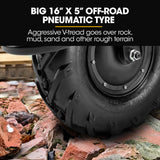 Baumr-AG 40V Battery Powered Wheelbarrow Motorised Electric, 80L Bucket Volume, 260kg Capacity - Extra Image