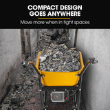 Baumr-AG 40V Battery Powered Wheelbarrow Motorised Electric, 80L Bucket Volume, 260kg Capacity - Extra Image