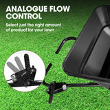 PLANTCRAFT Spreader 12V 36kg 30L Lawn Seed Fertiliser, for ATV, Ride on Mower, with Rain Cover - Side View