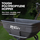 PLANTCRAFT Walk Behind Broadcast Spreader 56kg 60L Seed Lawn Fertiliser - Extra Image