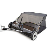 PLANTCRAFT Lawn Sweeper 38' Wide, Tow Behind Leaf and Grass Clipping Collector, Universal Hitch for