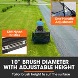PLANTCRAFT Lawn Sweeper 38' Wide, Tow Behind Leaf and Grass Clipping Collector, Universal Hitch for