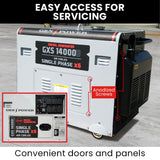 GENPOWER 8.4kW Peak 6kW Rated Commercial Diesel Generator, Electric Key Start, 6 x 15A, Single Phase - Extra Image