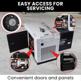 GENPOWER 8.4kW Peak 6kW Rated Commercial Diesel Generator, RCD Safety Switch, Electric Key Start, 2 x 15A, Single Phase - Extra Image