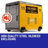 GENPOWER 7kW Peak 5kW Rated Commercial Diesel Generator, Electric Key Start, 1 x 20A 415V 3 Phase, 3 x 15A 240V - Extra Image