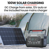 GENPOWER 300W Portable Lithium Power Station 288Wh LiFePo4, Multiple Voltage Output, 15W Wireless Charger, Ideal for Camping, Home Backup and Power Tools - Extra Image