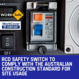 GENPOWER Portable Petrol Generator 8.4kW Max 6kW Rated Single Phase 18HP 420cc 4-Stroke Engine - Top-Down View