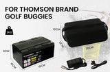 THOMSON 12V 24Ah Lithium Battery for Thomson Golf Buggy Trolley - Front View