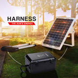 E-GUARD Double Swing Solar Automatic Gate Opener 900KG 3.5M Motor Remote Control - Side View