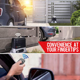 Sliding Gate Opener 5M Full Solar Automatic Driveway Sliding Electric Remote - Low Angle