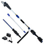 POWERBLADE 20V Cordless Pole Saw & Hedge Trimmer Combo, 8" Chainsaw Pruner & 20" Hedger, Telescopic Handle, Battery and Fast Charger Kit