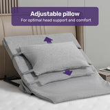 Equipmed Electric Adjustable Bed Backrest, German-Engineered Power Lifting Back Support with Remote Control, Grey - Extra Image
