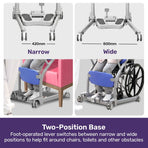 EQUIPMED Manual Sit to Stand Aid Transfer Chair Device, Patient and Elderly Mover