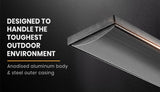 BIO1800W Outdoor Strip Heater Electric Radiant Slimline Panel - Close-Up Angle