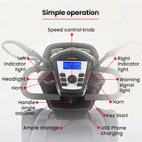 EQUIPMED Mobility Scooter, S-XXL comfortable size for all riders, 30km Max Range, 180kg capacity, Grey - Rear View